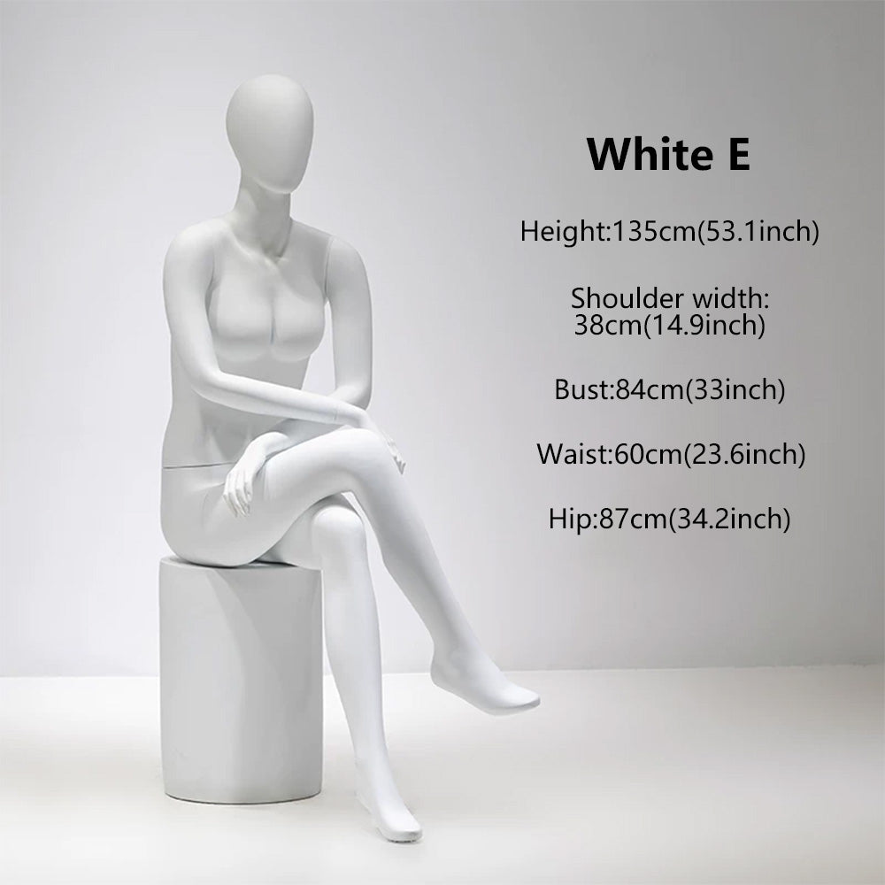 DE-LIANG Full Body Female Mannequin | Fiberglass Dress Form for Boutique Clothing Display
