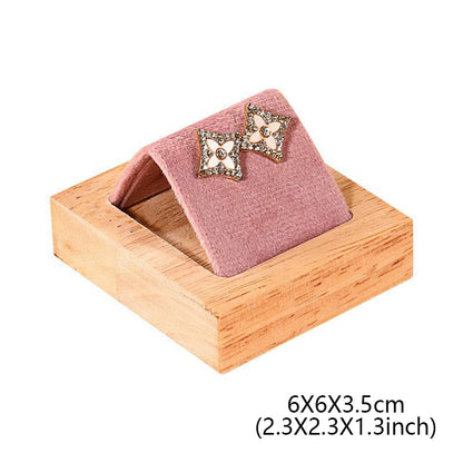 DE-LIANG Pink Velvet Jewelry Display Stand Set – Perfect for Jewelry Stores & Boutiques