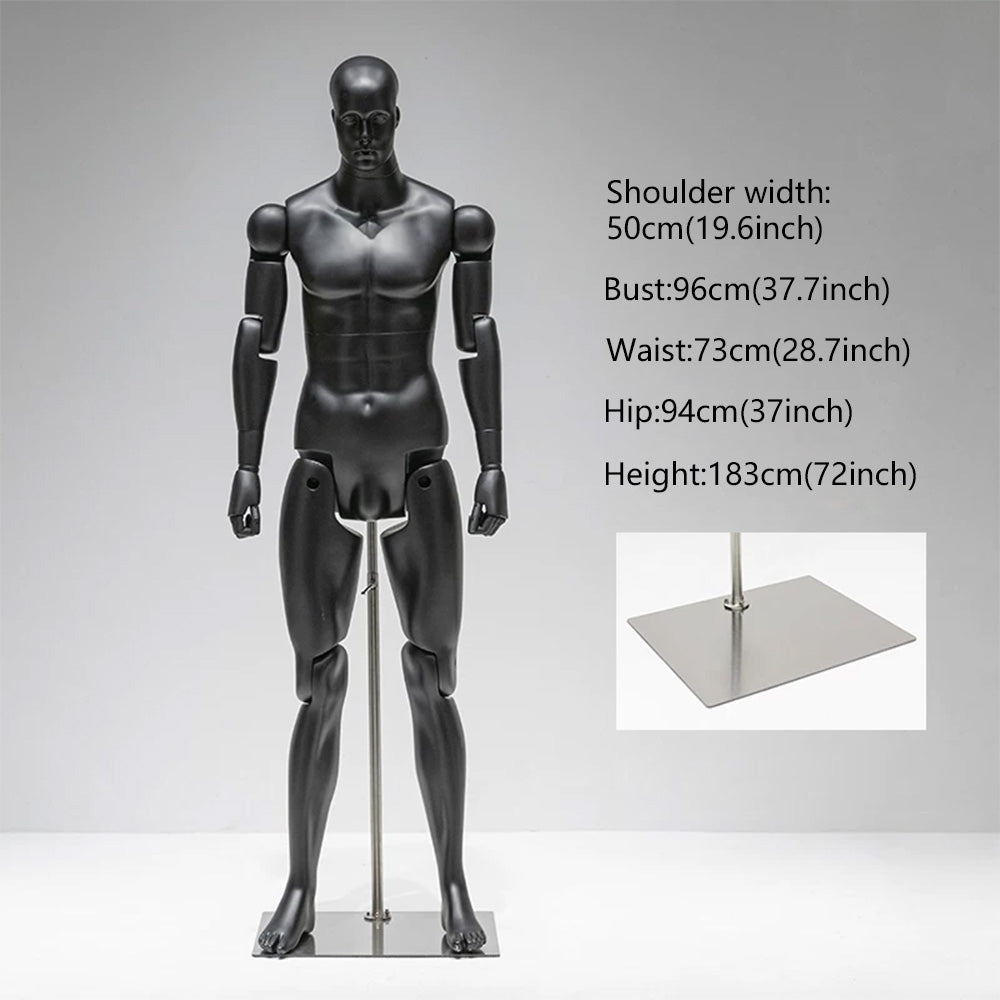 DE-LIANG Poseable Athletic Robot Mannequin for Running, Jumping & Activewear Displays