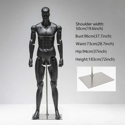 DE-LIANG Poseable Athletic Robot Mannequin for Running, Jumping & Activewear Displays