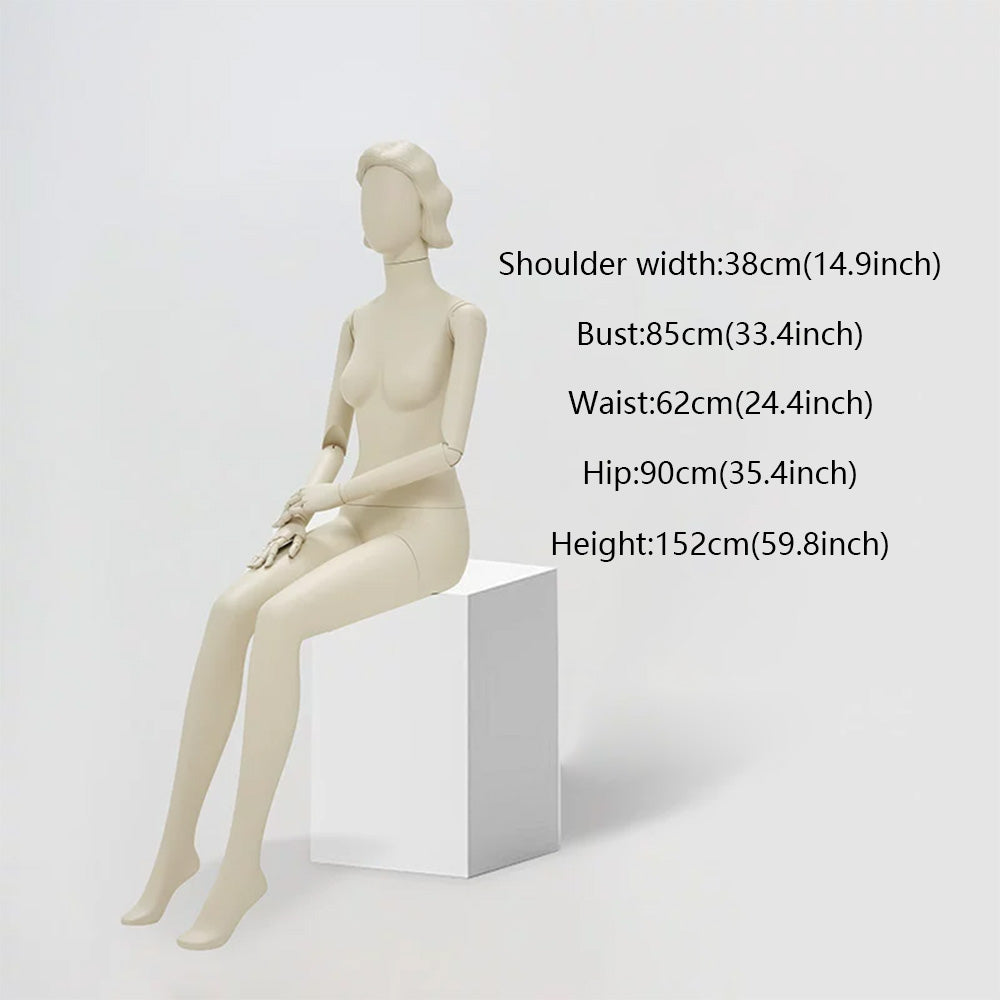 DE-LIANG Full Body Female Mannequin Standing & Sitting | Clothing Display Dress Form
