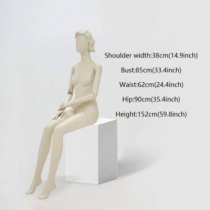 DE-LIANG Full Body Female Mannequin Standing & Sitting | Clothing Display Dress Form