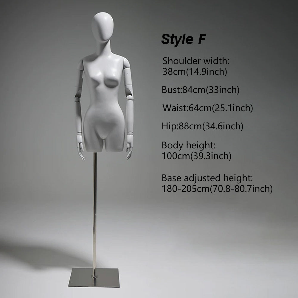 DE-LIANG Gray Youth Mannequin - Full Body Fiberglass Display Forms for Clothing Stores