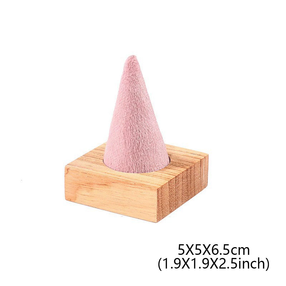 DE-LIANG Pink Velvet Jewelry Display Stand Set – Perfect for Jewelry Stores & Boutiques