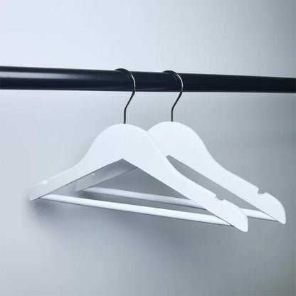 DE-LIANG Kids Solid Wood Hangers with Clips | Non-Slip Children's Closet Hangers Ages 2–8