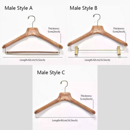 DE-LIANG Men Female Suit Plastic Hanger, Hanger like wood hanger, Coat Shirt Pants Clip Brown Black White Hanger, Clothing Rack for Display 30 pcs