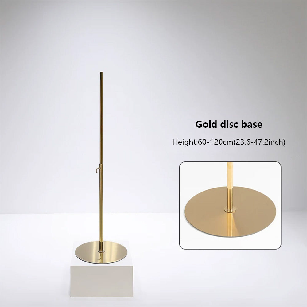 DE-LIANG Mannequin Base Stand | Half Body Mannequin Display Stand Stainless Steel