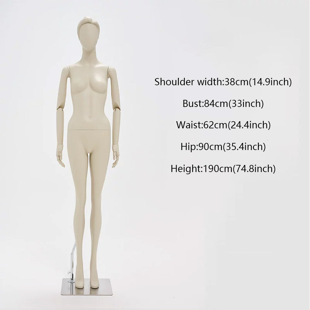 DE-LIANG Full Body Female Mannequin Standing & Sitting | Clothing Display Dress Form