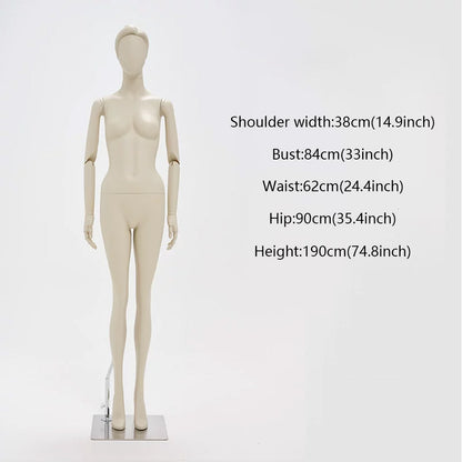 DE-LIANG Full Body Female Mannequin Standing & Sitting | Clothing Display Dress Form