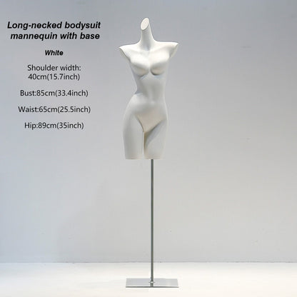 DE-LIANG White Female & Male Lingerie Display Form - Bust Torso Hip Mannequin Bra Panty Underwear Display Prop