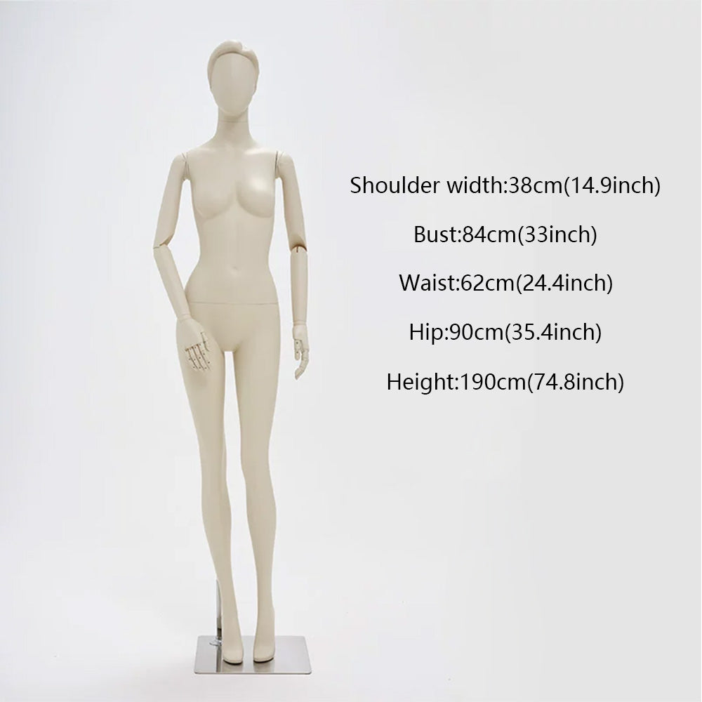 DE-LIANG Full Body Female Mannequin Standing & Sitting | Clothing Display Dress Form