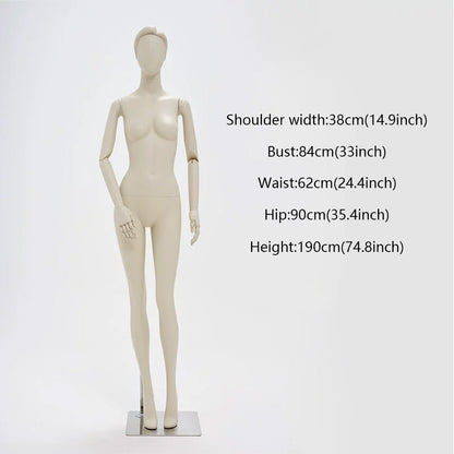 DE-LIANG Full Body Female Mannequin Standing & Sitting | Clothing Display Dress Form