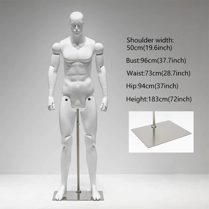 DE-LIANG Poseable Athletic Robot Mannequin for Running, Jumping & Activewear Displays