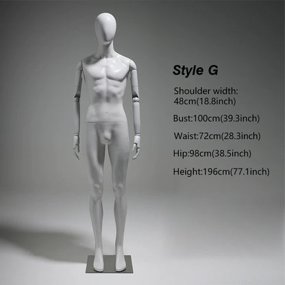 DE-LIANG Gray Youth Mannequin - Full Body Fiberglass Display Forms for Clothing Stores