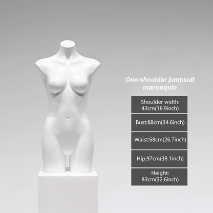 Mannequin de vitrine en velours à demi-corps féminin DE-LIANG, buste féminin avec bras en bois, mannequin de vitrine DL0040