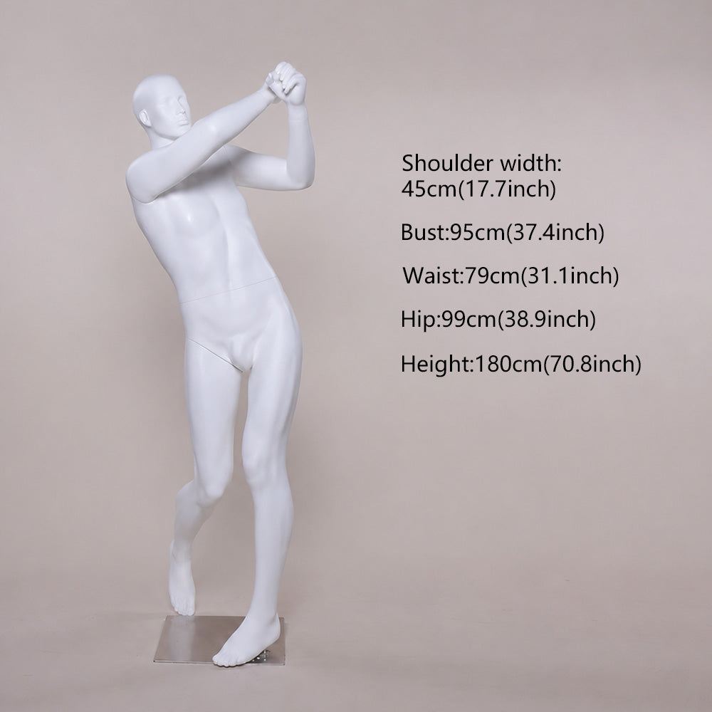 DE-LIANG Golf Sport Mannequin Full Body | Male & Female Athletic Apparel Store Display