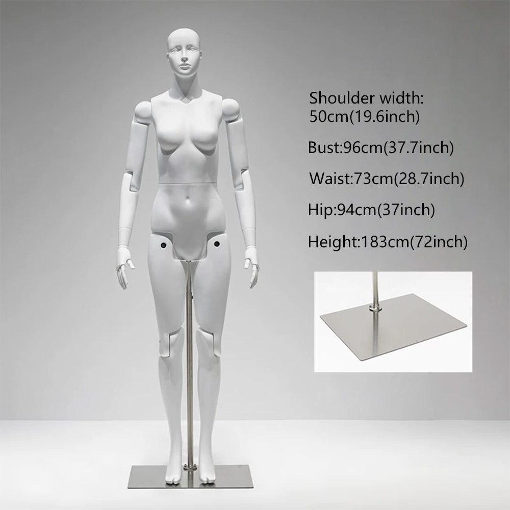 DE-LIANG Poseable Athletic Robot Mannequin for Running, Jumping & Activewear Displays