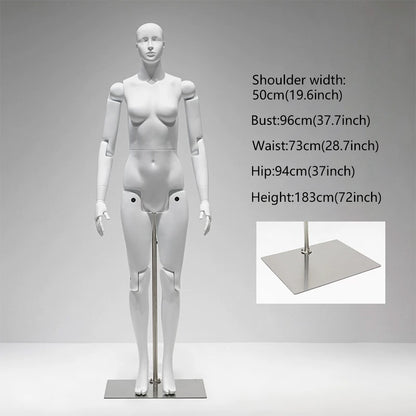 DE-LIANG Poseable Athletic Robot Mannequin for Running, Jumping & Activewear Displays