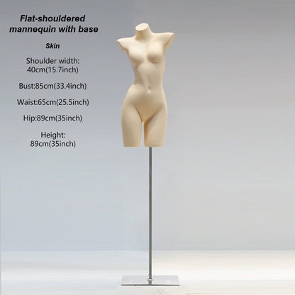 DE-LIANG White Female & Male Lingerie Display Form - Bust Torso Hip Mannequin Bra Panty Underwear Display Prop