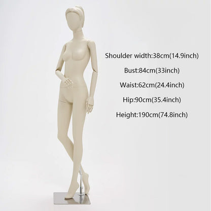 DE-LIANG Full Body Female Mannequin Standing & Sitting | Clothing Display Dress Form