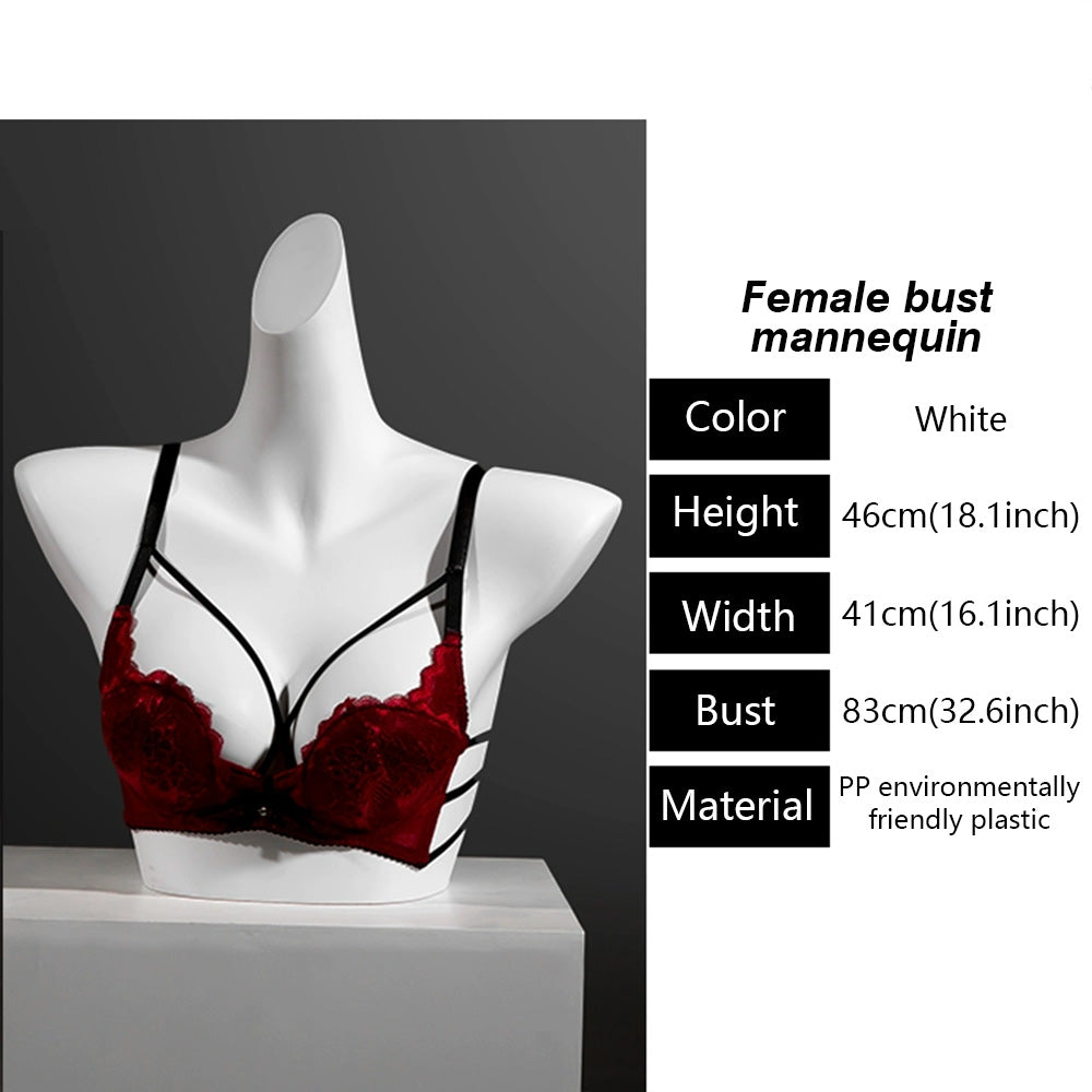 DE-LIANG Female Lingerie Half Body Mannequin - Bust Torso Hip Form Bra Panty Underwear Display Prop
