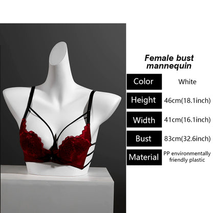 DE-LIANG Female Lingerie Half Body Mannequin - Bust Torso Hip Form Bra Panty Underwear Display Prop