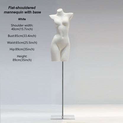 DE-LIANG White Female & Male Lingerie Display Form - Bust Torso Hip Mannequin Bra Panty Underwear Display Prop