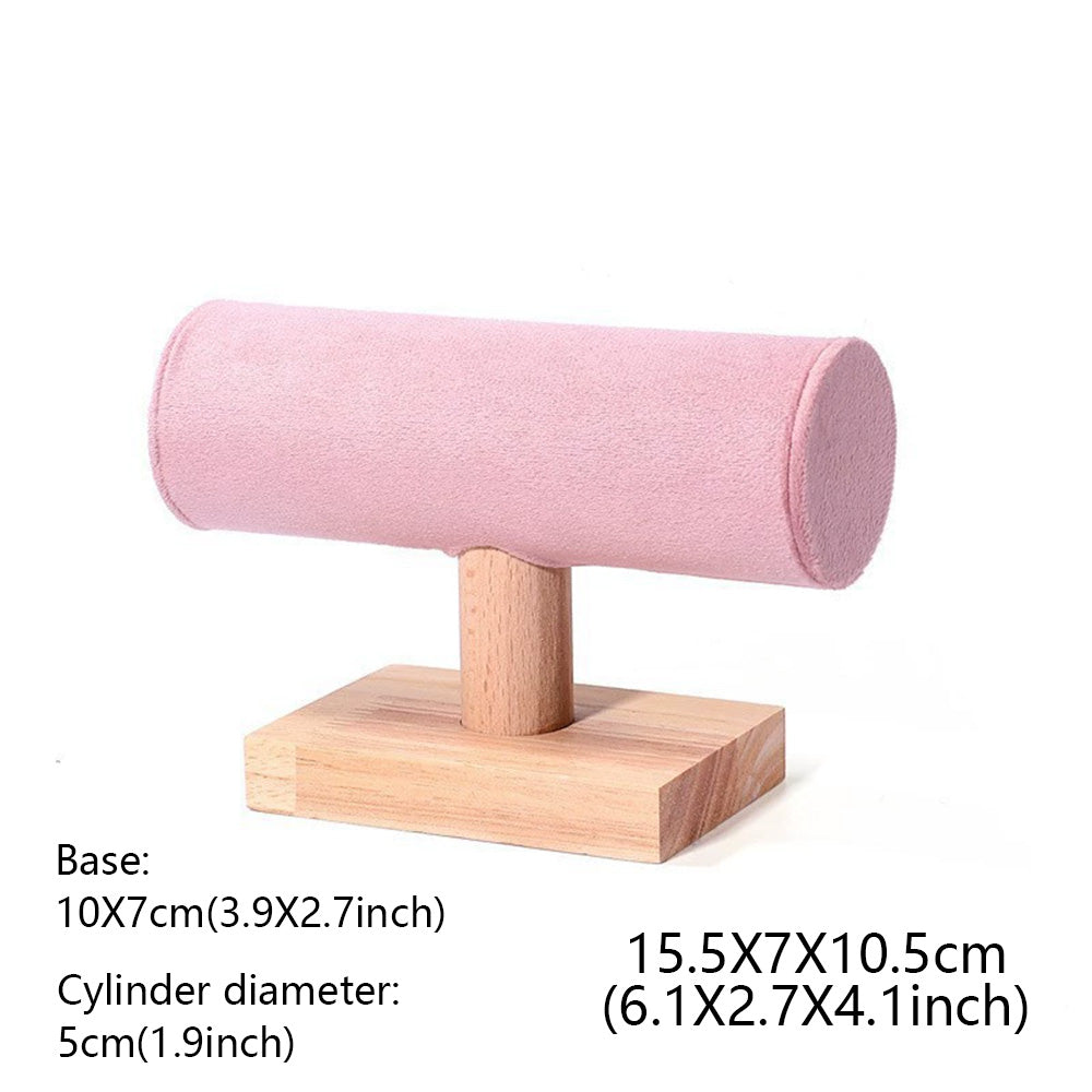 DE-LIANG Pink Velvet Jewelry Display Stand Set – Perfect for Jewelry Stores & Boutiques