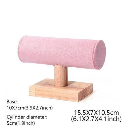 DE-LIANG Pink Velvet Jewelry Display Stand Set – Perfect for Jewelry Stores & Boutiques