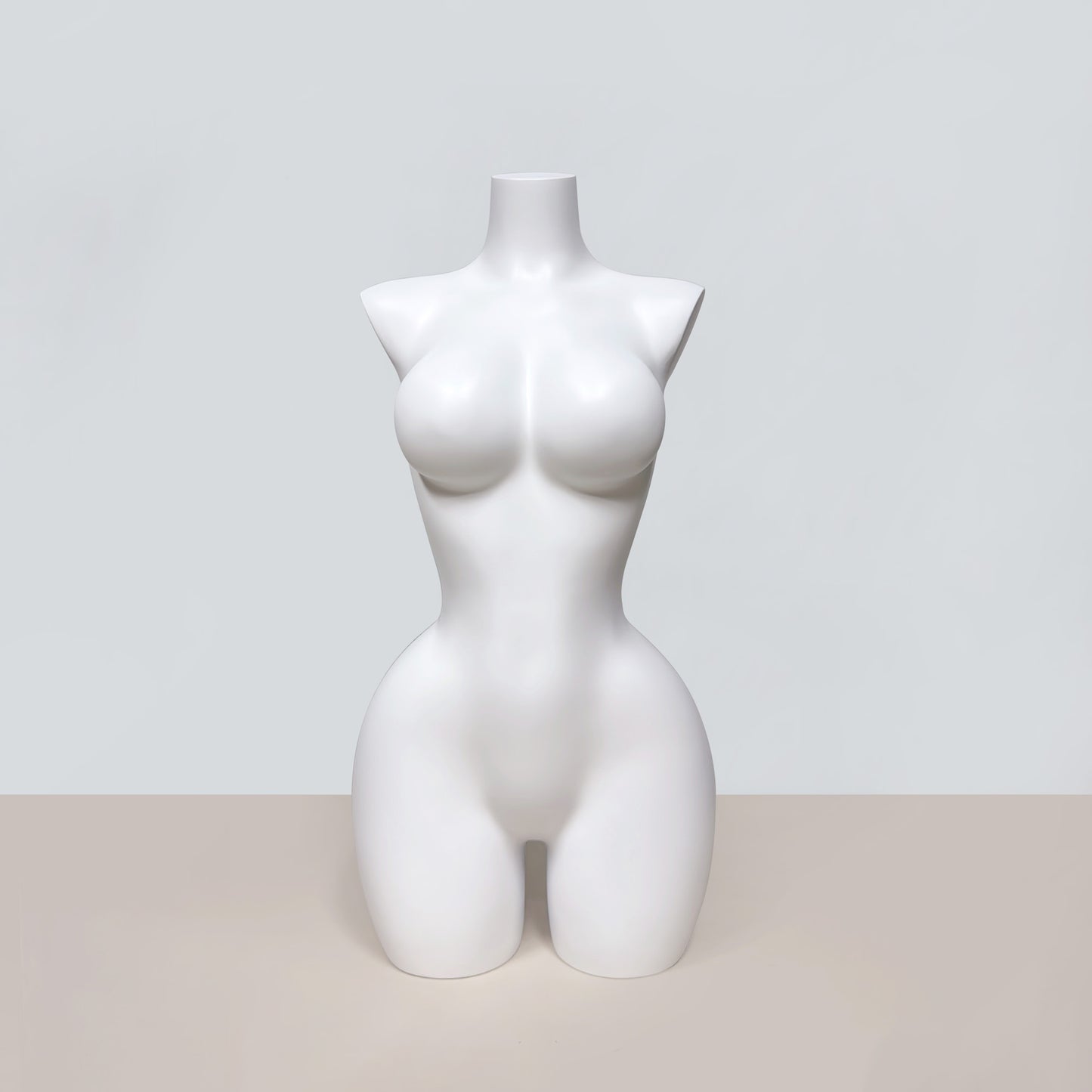 DE-LIANG Big Bust Slim Waist Curvy Half Body Mannequin for Lingerie Swimwear Display