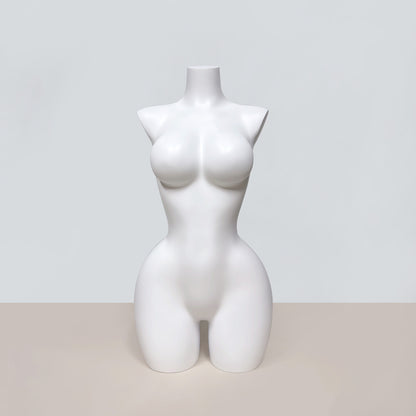 DE-LIANG Big Bust Slim Waist Curvy Half Body Mannequin for Lingerie Swimwear Display