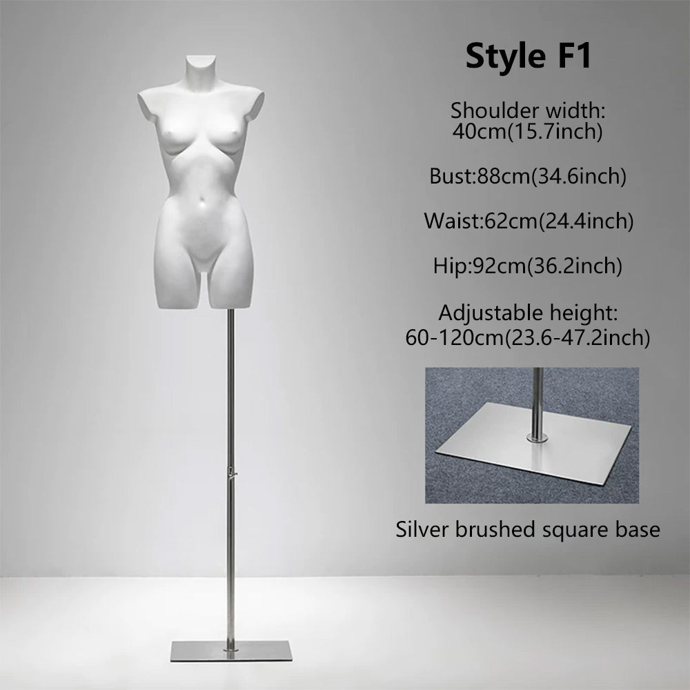 DE-LIANG Female Lingerie Mannequin | Half Body Torso Dress Form for Underwear Display