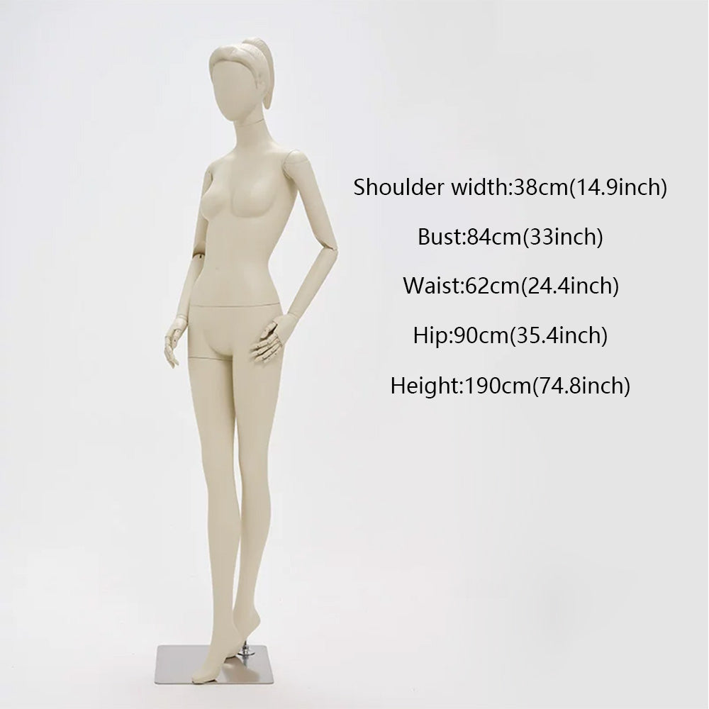 DE-LIANG Full Body Female Mannequin Standing & Sitting | Clothing Display Dress Form