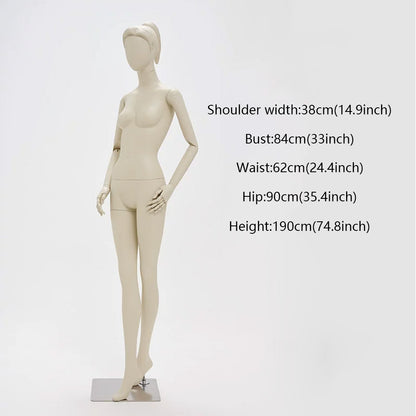 DE-LIANG Full Body Female Mannequin Standing & Sitting | Clothing Display Dress Form