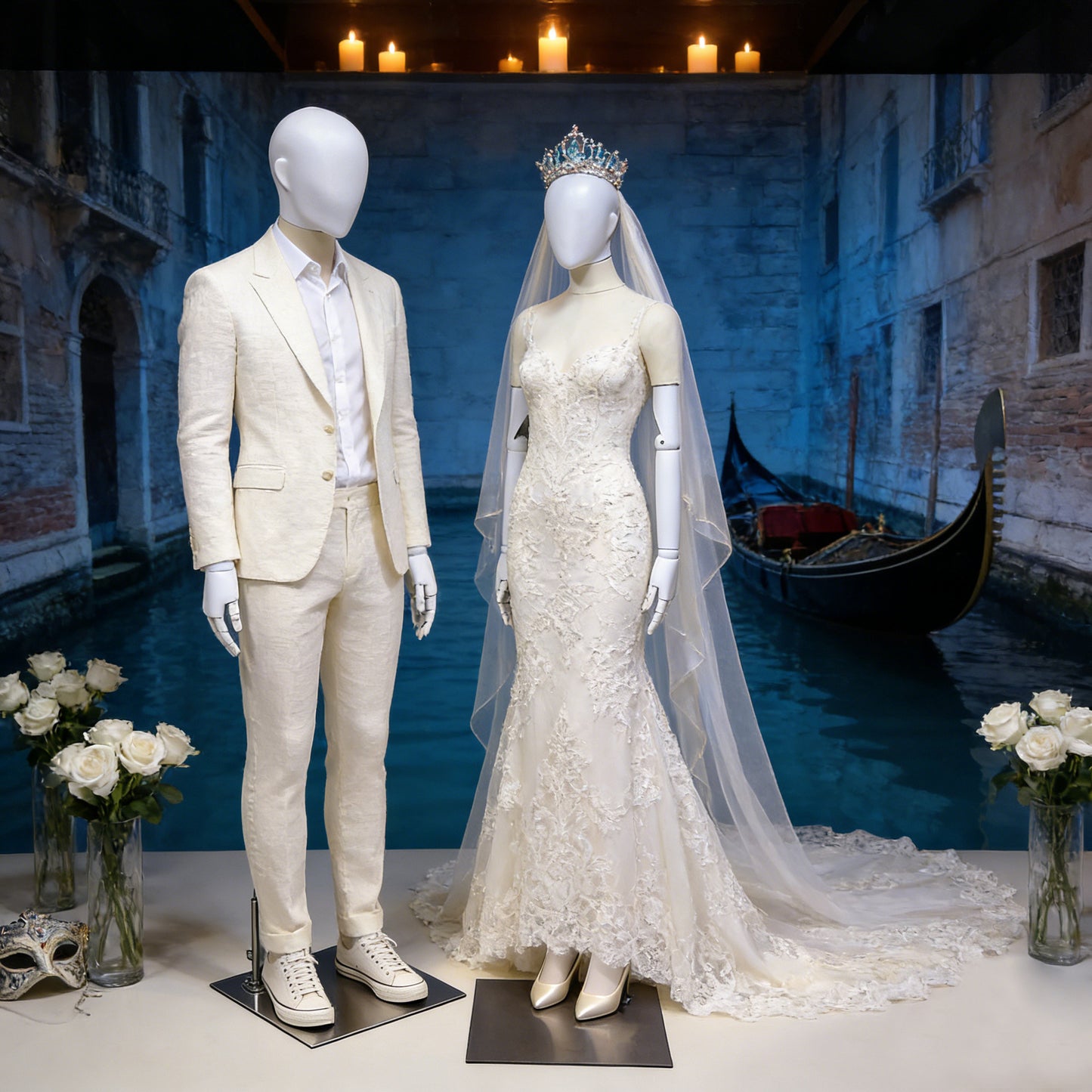 DE-LIANG Full Body Mannequin Adjustable Dress Form Retail Store Display Boutique Window