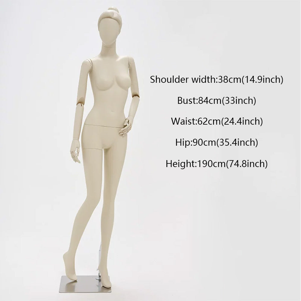 DE-LIANG Full Body Female Mannequin Standing & Sitting | Clothing Display Dress Form
