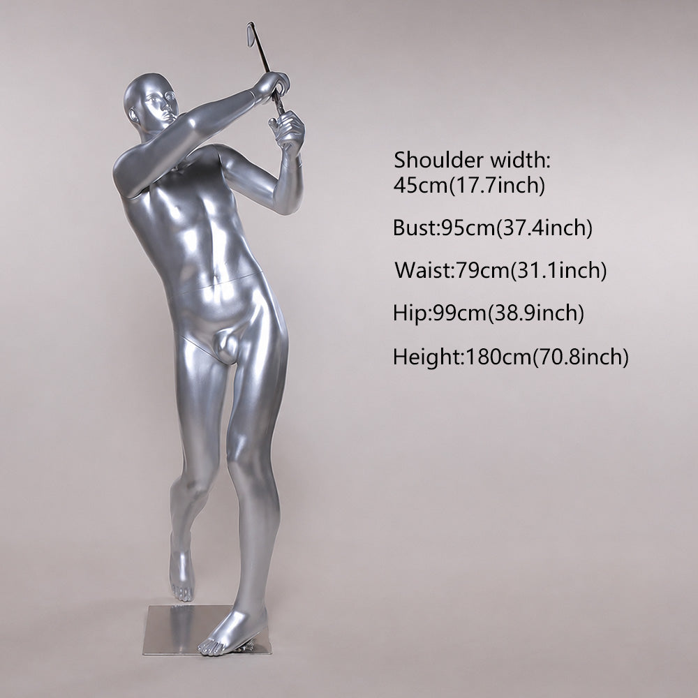 DE-LIANG Golf Sport Mannequin Full Body | Male & Female Athletic Apparel Store Display