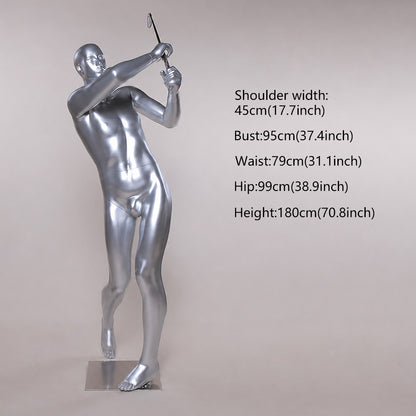 DE-LIANG Golf Sport Mannequin Full Body | Male & Female Athletic Apparel Store Display