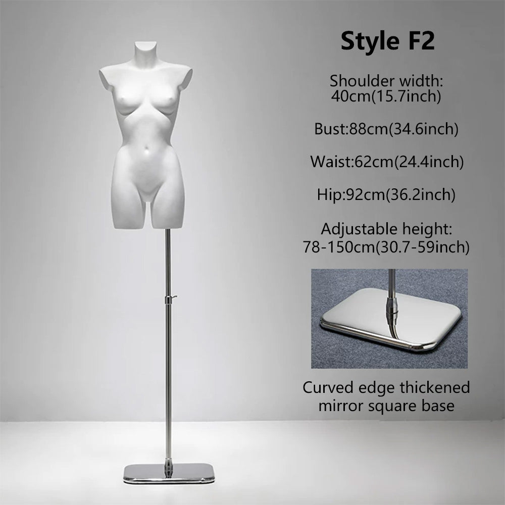DE-LIANG Female Lingerie Mannequin | Half Body Torso Dress Form for Underwear Display