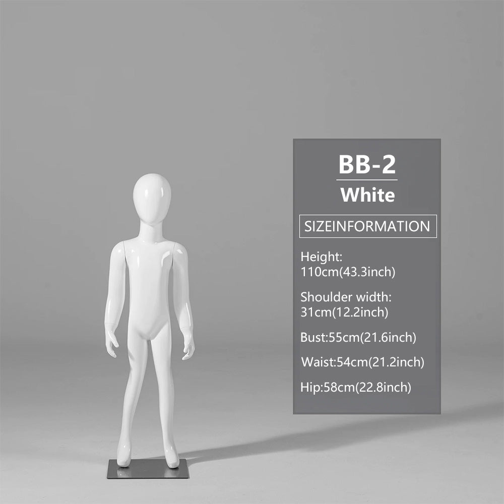 DE-LIANG Child Mannequin Display Forms – Standing & Sitting Poses (Ages 2–15)