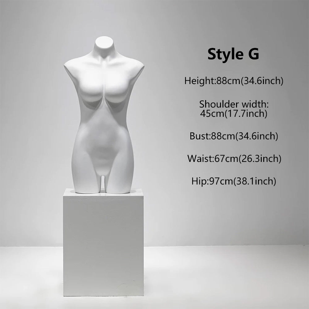 DE-LIANG Female Lingerie Mannequin | Half Body Torso Dress Form for Underwear Display