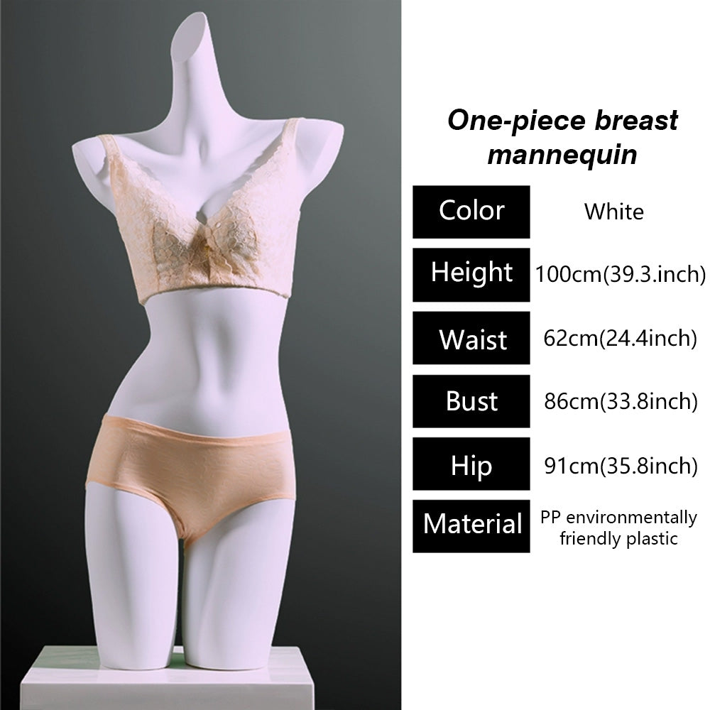 DE-LIANG Female Lingerie Half Body Mannequin - Bust Torso Hip Form Bra Panty Underwear Display Prop