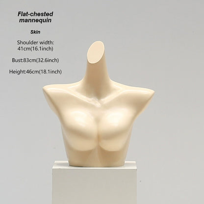 DE-LIANG White Female & Male Lingerie Display Form - Bust Torso Hip Mannequin Bra Panty Underwear Display Prop