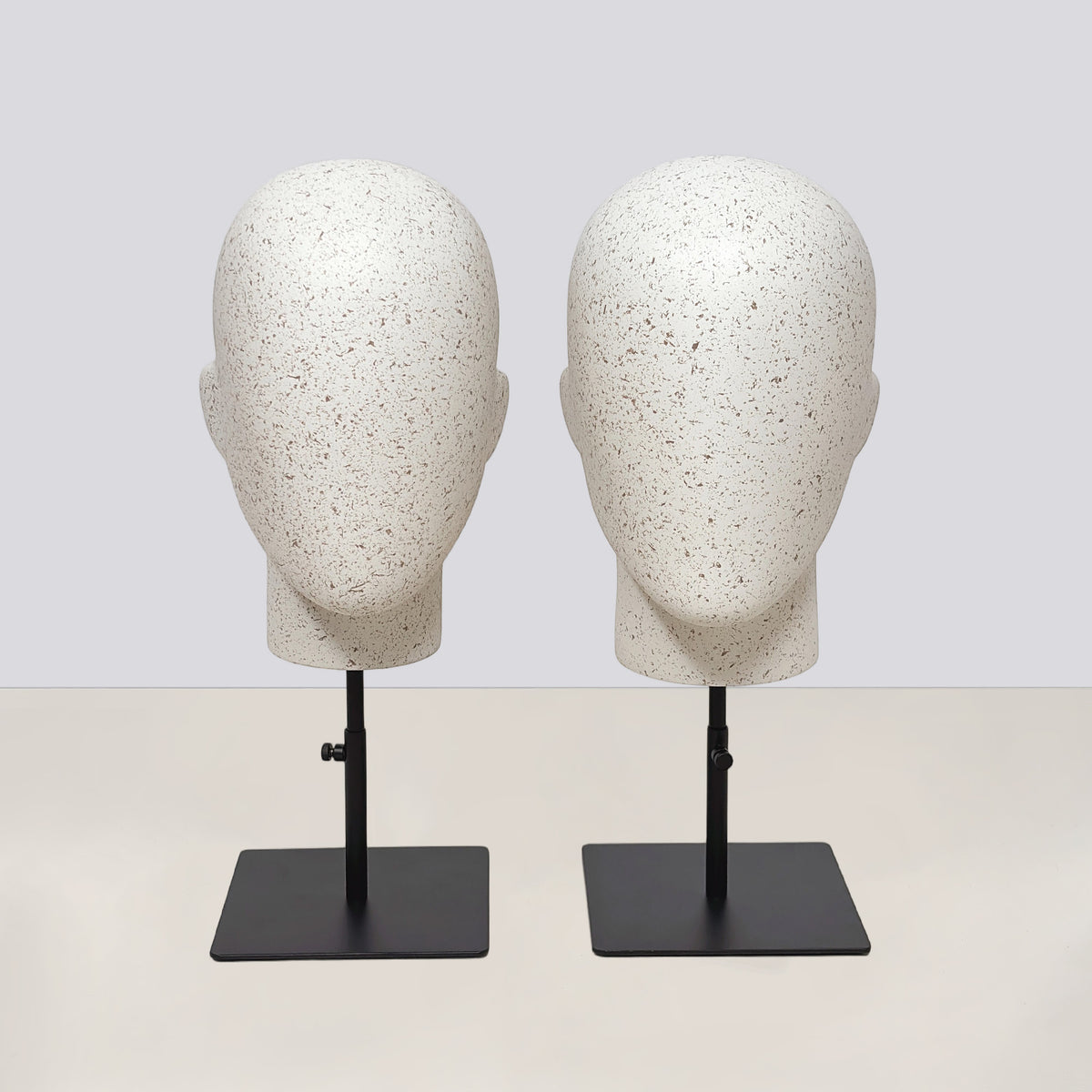 DE-LIANG Marble Head & Hand Display for Wigs, Hats, Sunglasses, Gloves & Jewelry