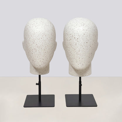 DE-LIANG Marble Head & Hand Display for Wigs, Hats, Sunglasses, Gloves & Jewelry