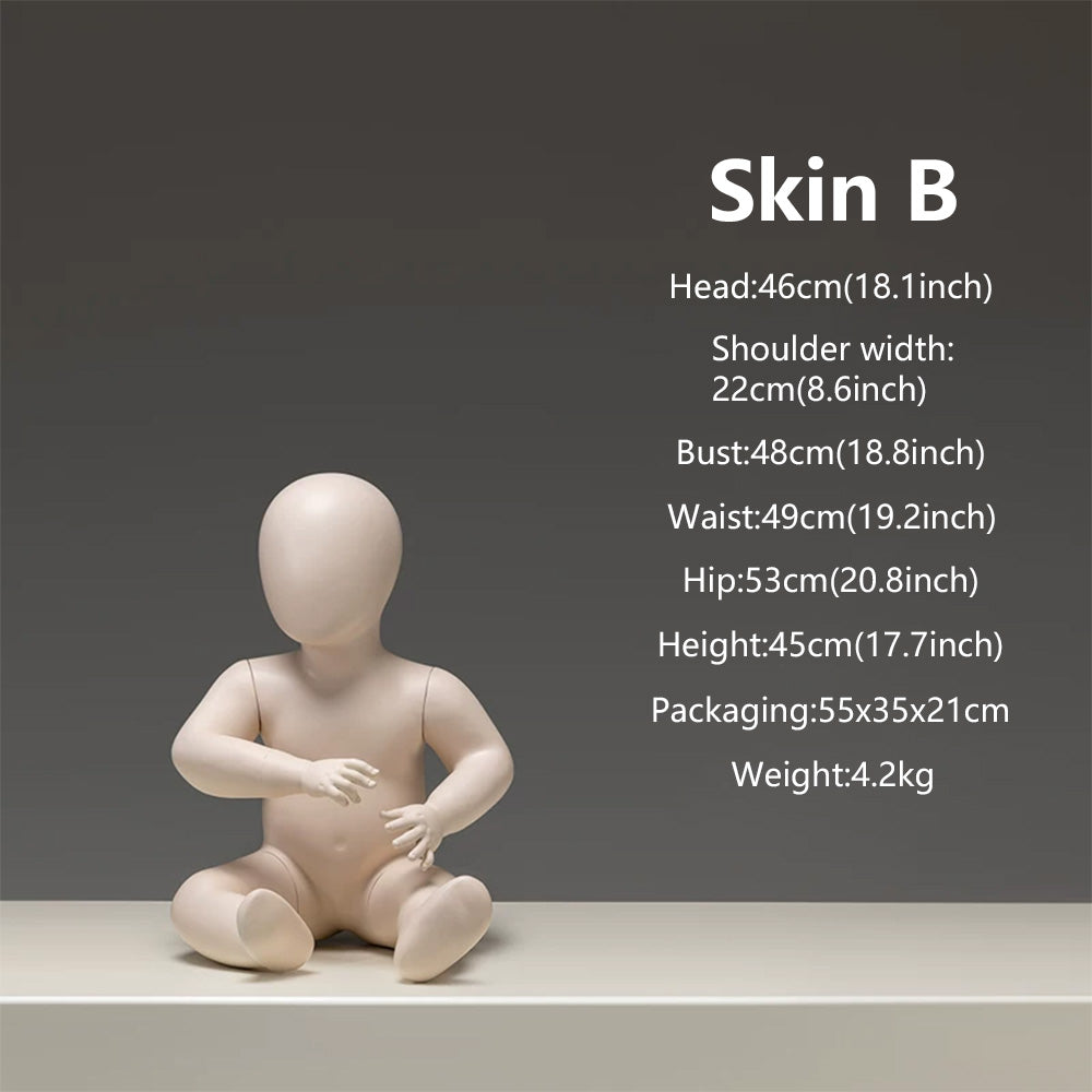 DE-LIANG Baby & Child Mannequin Full Body – Kids Display Dress Form for Clothing Store