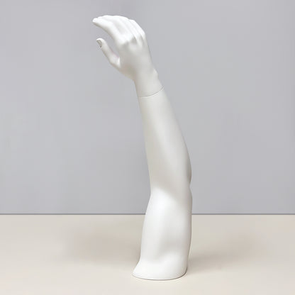 DE-LIANG Fiberglass Male Elbow Form Mannequin Display - Matte White Athletic Protector Props