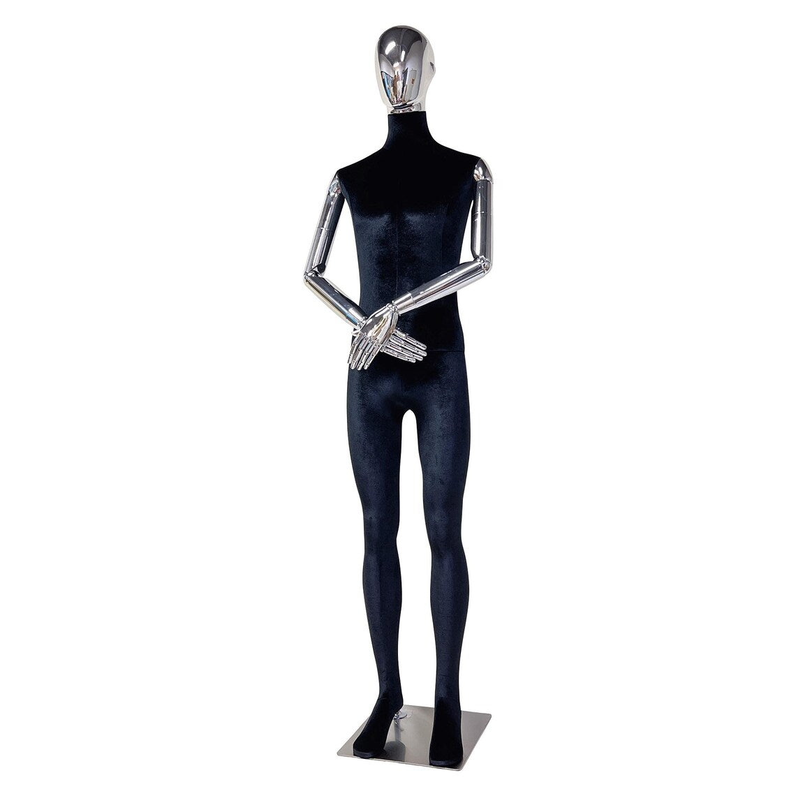 Black Velvet Male Full Body Mannequin