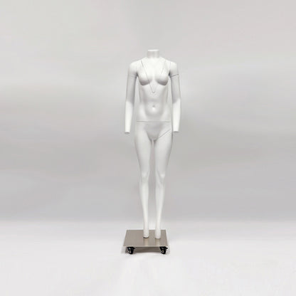 DE-LIANG Maniquí femenino fantasma invisible, torso de forma de vestido extraíble con base, maniquí de fotografía