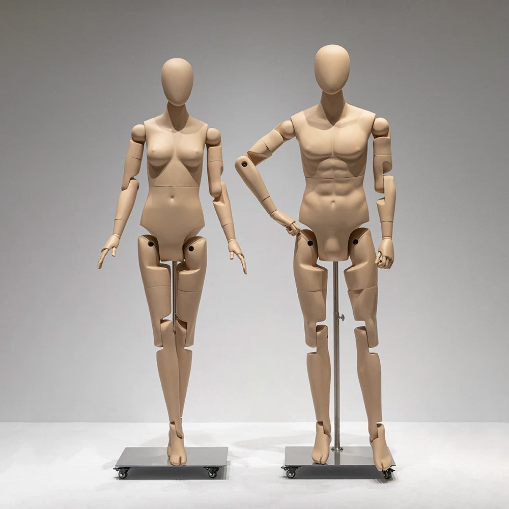 DE-LIANG Poseable Athletic Robot Mannequin for Running, Jumping & Activewear Displays